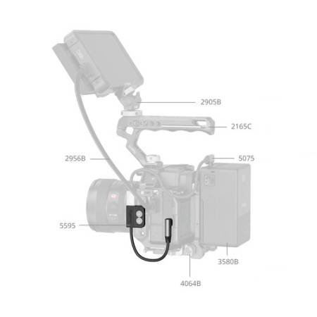 SmallRig 5595 - adapter, przewód/kabel USB-C żeński do USB-C męski - przykład użycia